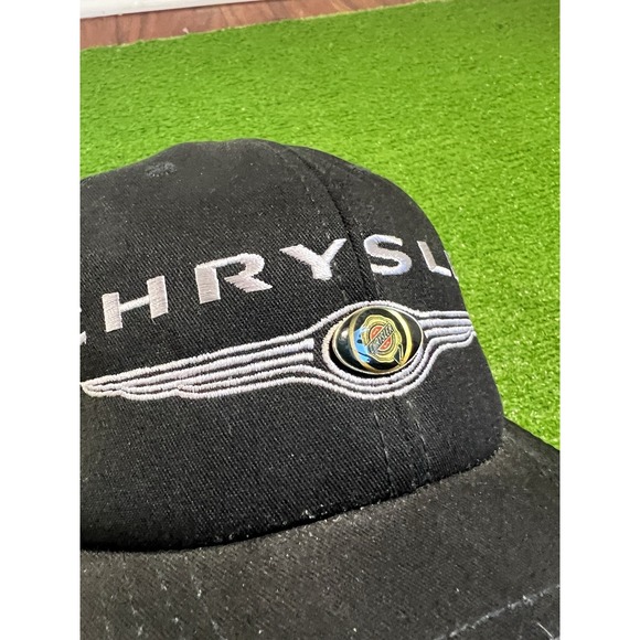 Vintage Y2K Chrysler Auto Hat Black Raised Logo Molar Parts USA MADE - Picture 2 of 5